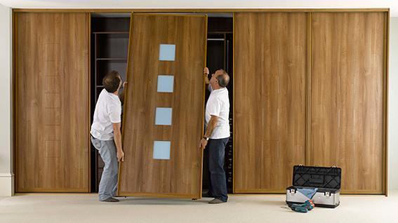 Двери для шкафа-купе своими руками, материалы, конструкция